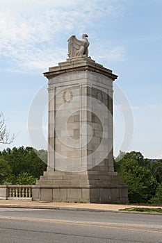 Sculpture at the entrance of Arlington National Cemetery