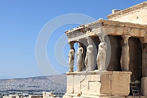 Sculpture of Erechtheum temple