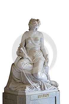 Sculpture of the Euterpe muse