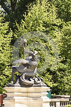 Sculpture of famous French nineteenth sculptor  Emmanuel Fremiet.