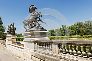 Sculpture of famous French nineteenth sculptor  Emmanuel Fremiet.