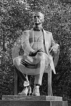 Sculpture of famous russian composer Sergey Rakhmaninov