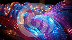 sculpture fiberoptics cable