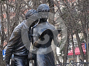 sculpture in front of the Polytechnic University