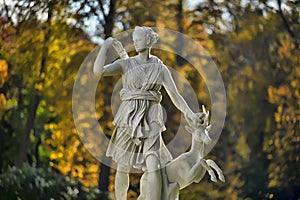 Sculpture of the goddess of hunting photo