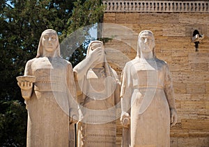 Sculpture group of women in Anitkabir, Ankara photo