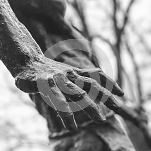 A sculpture of a hand in Tbilisi - GEORGIA - Capital City Beauty