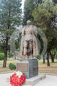 Sculpture of Josip Broz Tito. Tito was a Yugoslav communist revolutionary and statesman