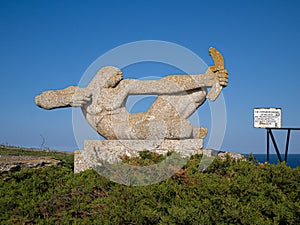 Sculpture in Kaliakra, Bulgaria