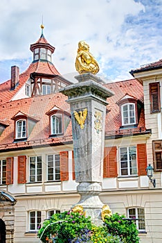 Sculpture of the Karl-Wilhelm-Friedrich-Brunnen in Ansbach photo