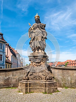 Sculpture of Kunigunde in Bamberg, built 1750 from Johann Peter