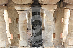 Sculpture of Kushmandhini Devi Goddess on Vindhyagiri at Shravanabelagola