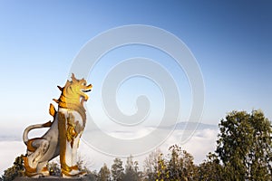 Sculpture in the Landscape of Wat Phra That Doi Kong Mu