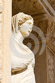 Sculpture in Library of Celsus