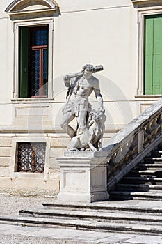 Sculpture located in the garden of the Villa Cordellina Lombardi