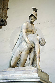 Sculpture in the Loggia della Signoria - Florence photo