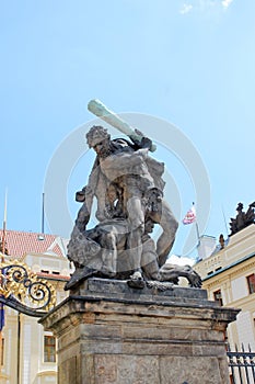 Sculpture at the Matthias Gate in Prague