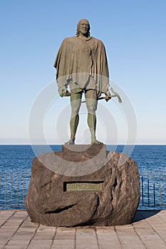 Sculpture of the Mencey Guanche Bencomo
