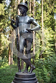 Sculpture Mercury, patron god of commerce, Pavlovsk Park