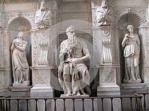 Sculpture of Moses by Michelangelo, San Pietro in Vincoli Rome