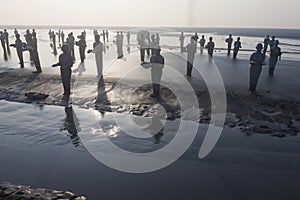 Sculpture in the mud of Lapindo