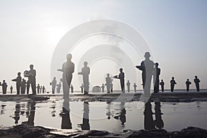 Sculpture in the mud of Lapindo