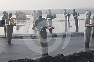 Sculpture in the mud of Lapindo