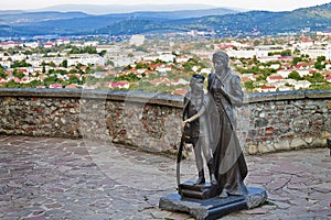 Sculpture in Mukachevo castle