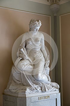 Sculpture of muse of music