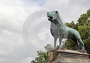 Sculpture about the palace of Goslar, Germany