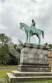 Sculpture about the palace of Goslar, Germany photo
