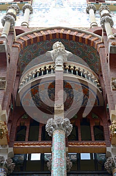 Sculpture at Palau de la MÃÂºsica Catalana