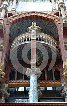 Sculpture at Palau de la MÃÂºsica Catalana photo