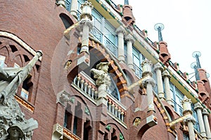 Sculpture at Palau de la MÃÂºsica Catalana photo