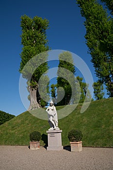 Sculpture in the park of Frederiksborg Slot Palace, Hillerod, Denmark