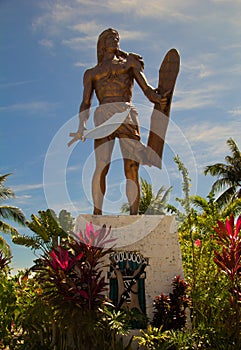 Sculpture of Philippine head Lapu-Lapu in Mactan Island photo