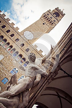 Sculpture on Piazza della Signoria photo