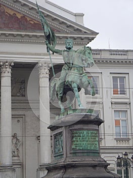 Sculpture at The Place Royale.