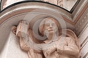 Sculpture of railway trackman