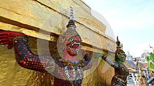 Sculpture of Rakshasa, Grand Palace, Bangkok, Thailand