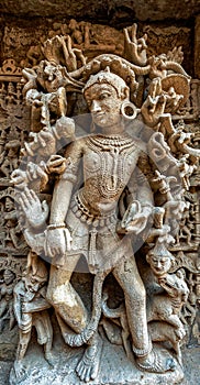 Sculpture at Rani Ki Vav constructed by Queen Udayamati wife of King Bhimdeva