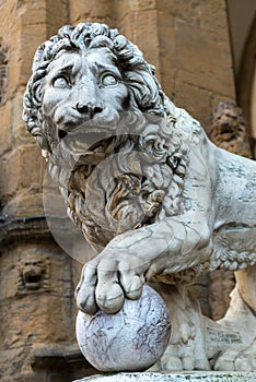 Sculpture of the Renaissance in Piazza della Signoria in Florence