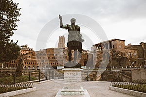 Sculpture of the Roman Emperor Augustus Caesar (Caesari Nervae)