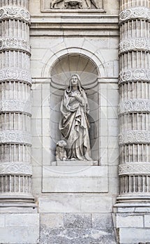 Sculpture of Saint Genevieve