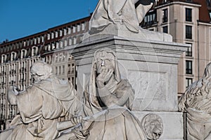 Sculpture at the Schiller memorial - Gendarmenmarkt, Berlin