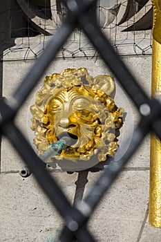 Sculpture on the Schoner Brunnen in Nuremberg photo