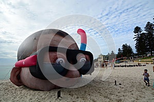 Sculpture by the sea annual exhibition. Cottesloe beach. Perth. Western Australia