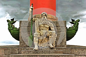 Sculpture of the Sea King on the Rostral Column