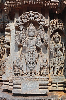 Sculpture On Somnathpur Temple,Mysore photo