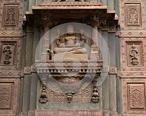 Sculpture or statue of Hindu God.